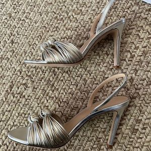 Veronica Beard Metallic Heels Size 7.5